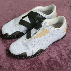 COPY - Vtg Y2K Puma Mostro Perf Slip On Shoes Perforated Leather Strap Women's …